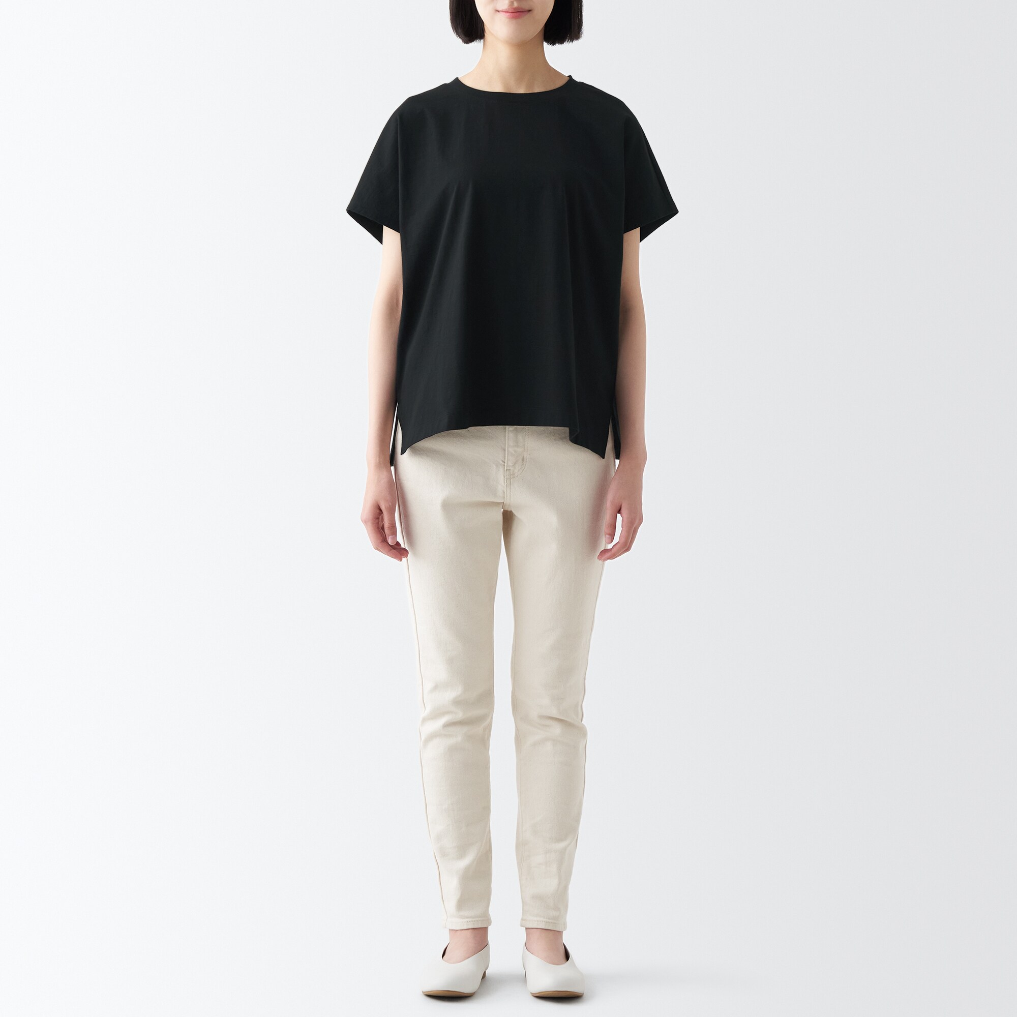 ムラ糸ワイドＴシャツ