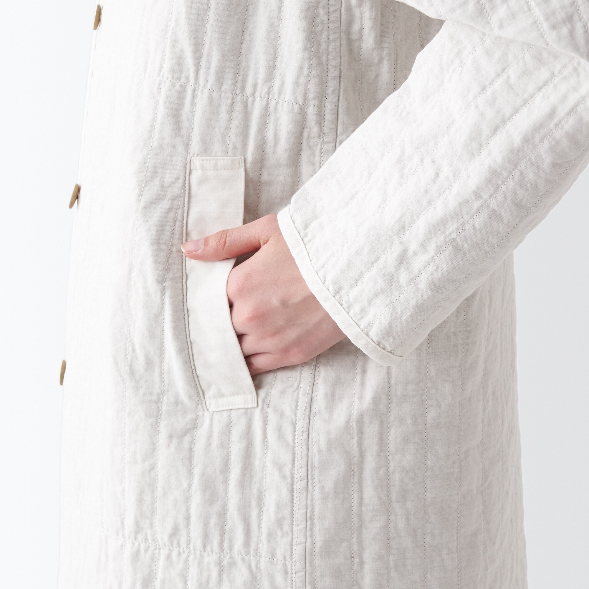 リバーシブルキルトコート