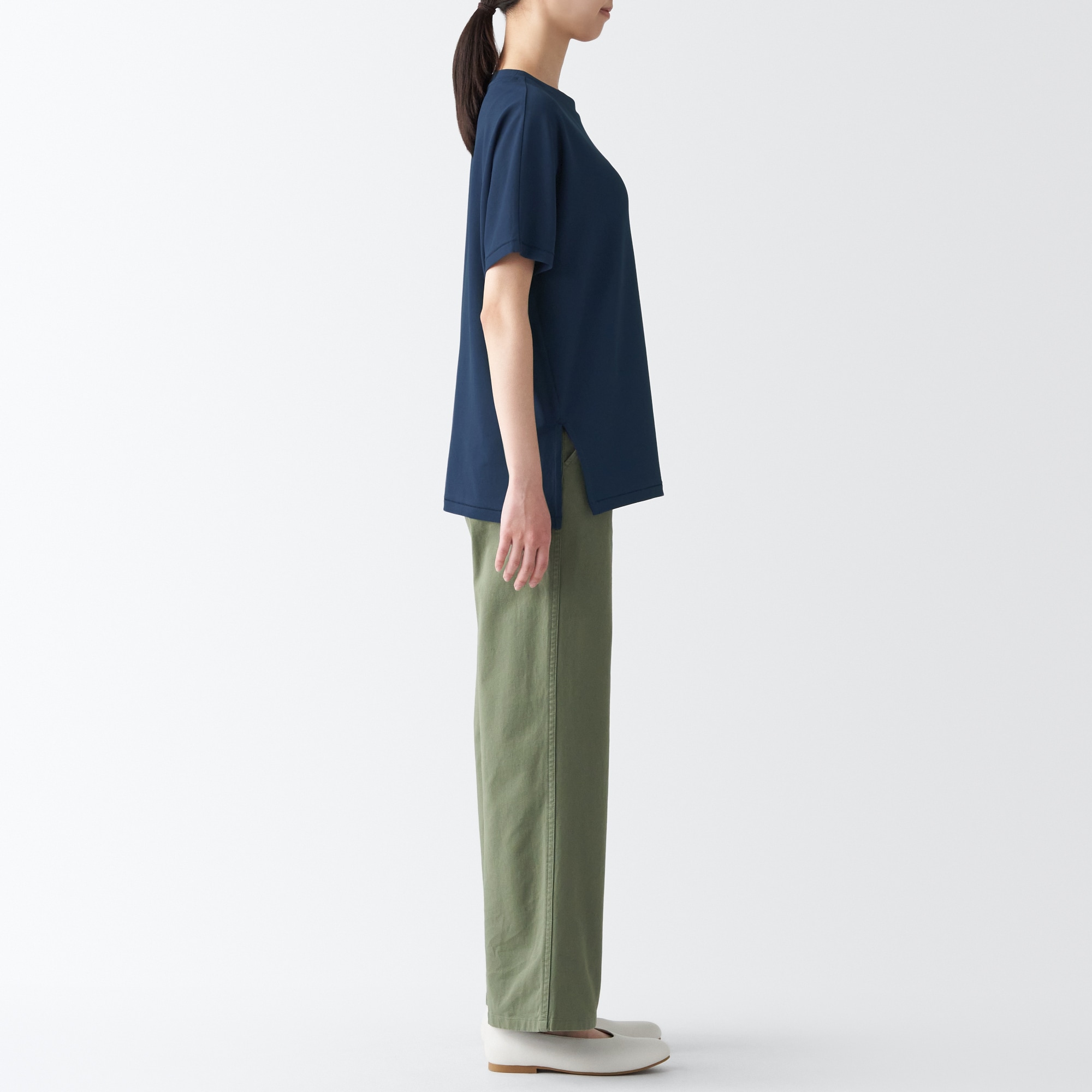 和紙混天竺編みプルオーバー（婦人）