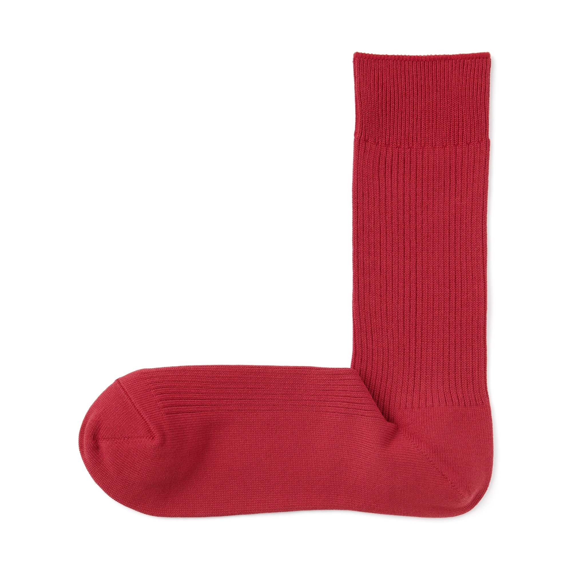 紳士　足なり直角　ズレ落ちにくいリブ編み靴下