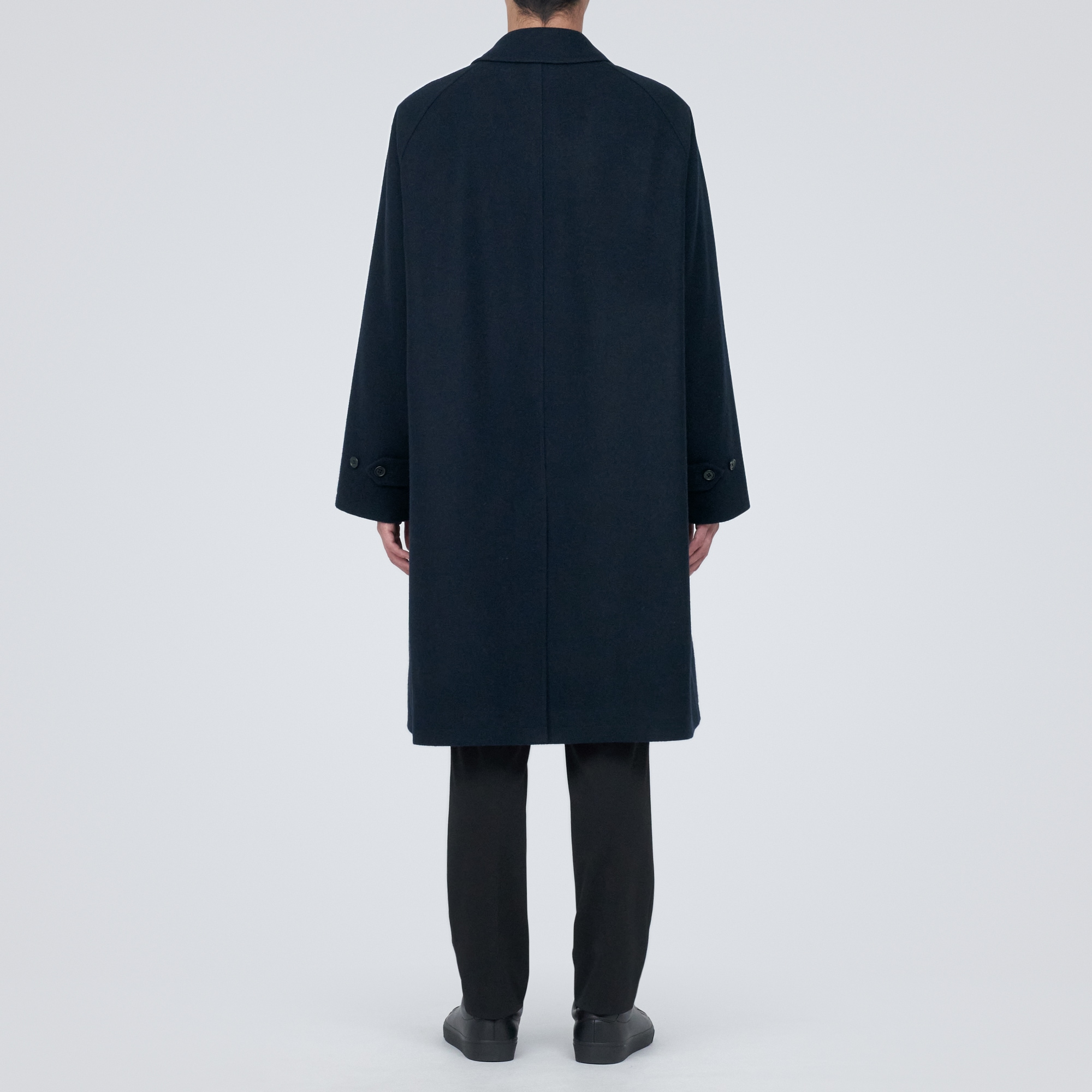 再生ウール混コート