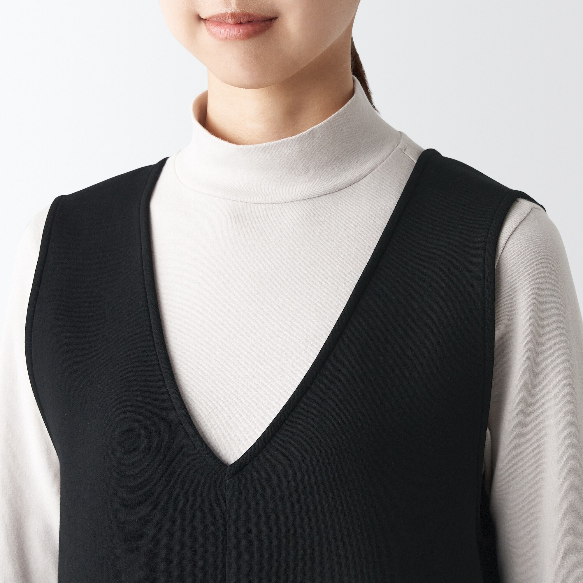 二重編みスウェットジャンパースカート