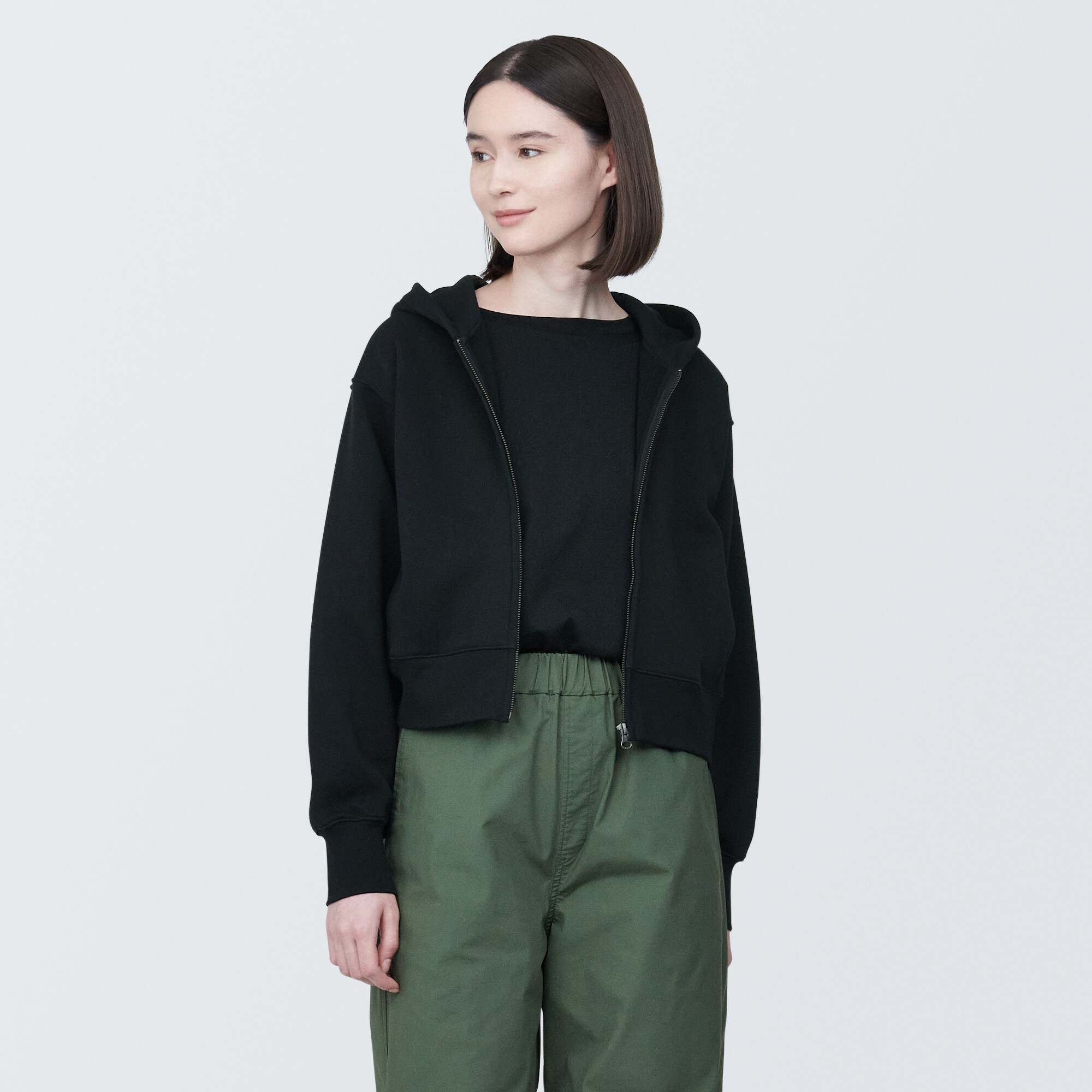 婦人　スウェットフルジップパーカ