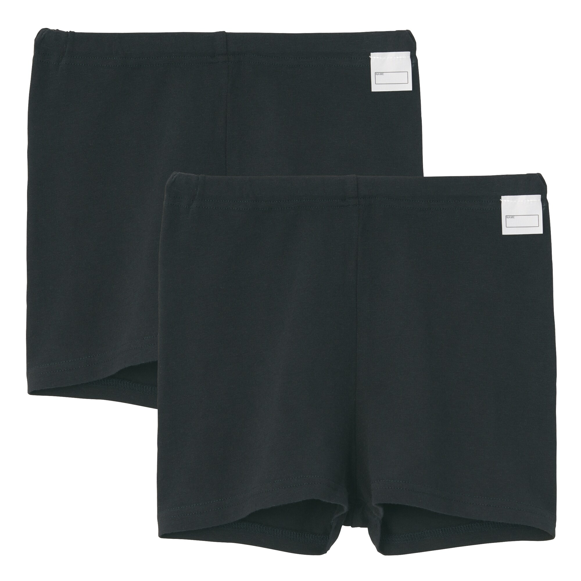 ストレッチ　天竺編み　２枚組オーバーパンツ