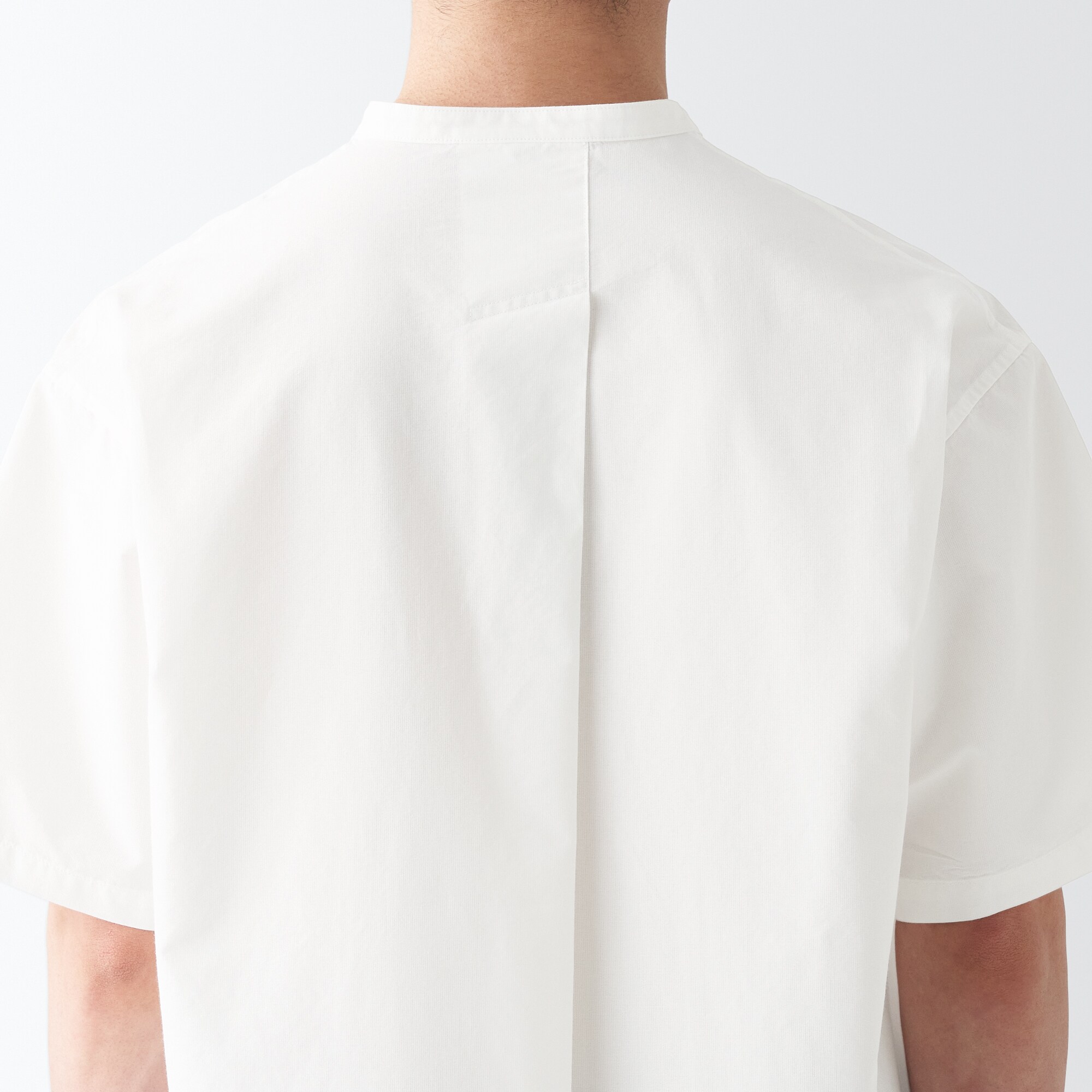 和紙混スタンドカラーシャツ（紳士）