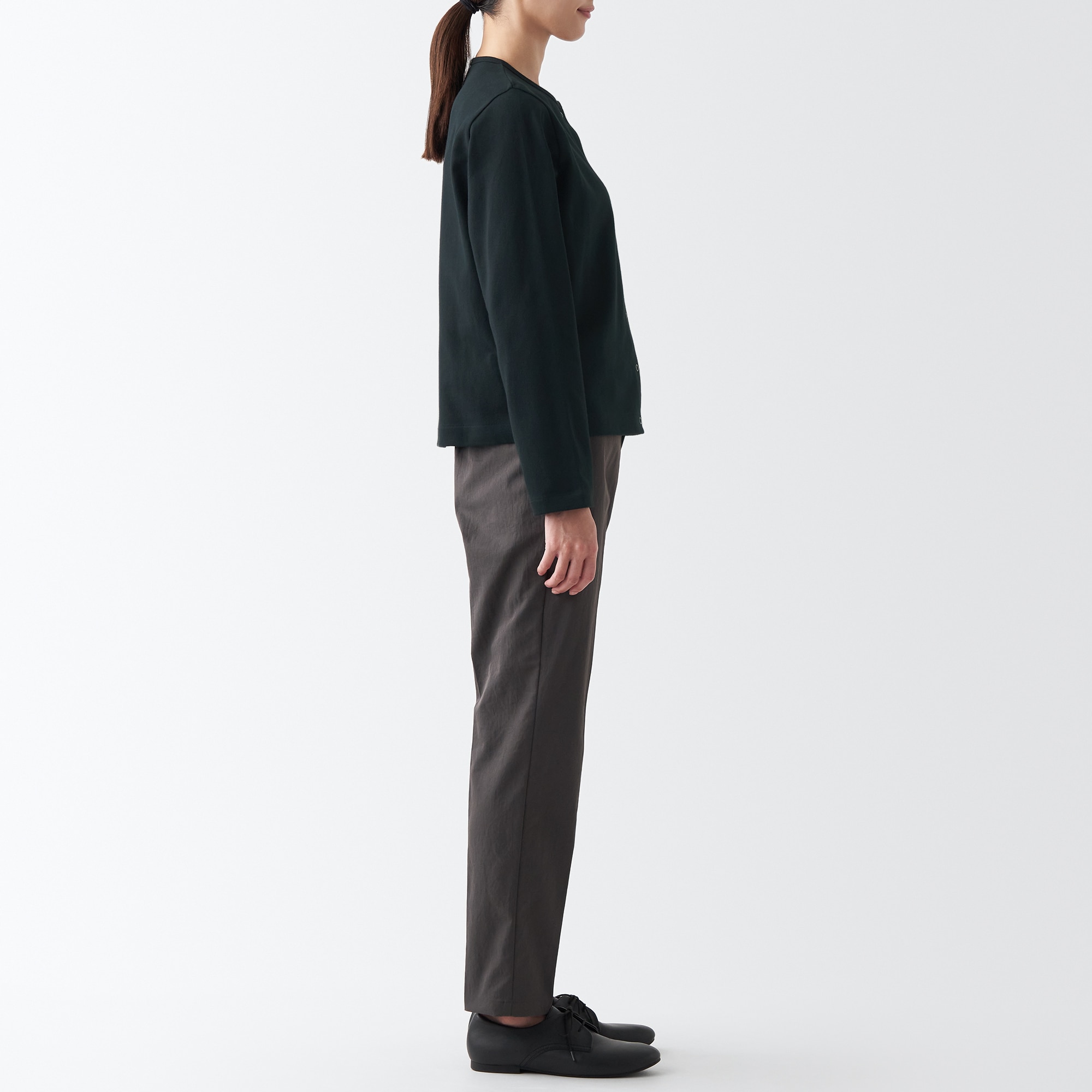 太番手カーディガン