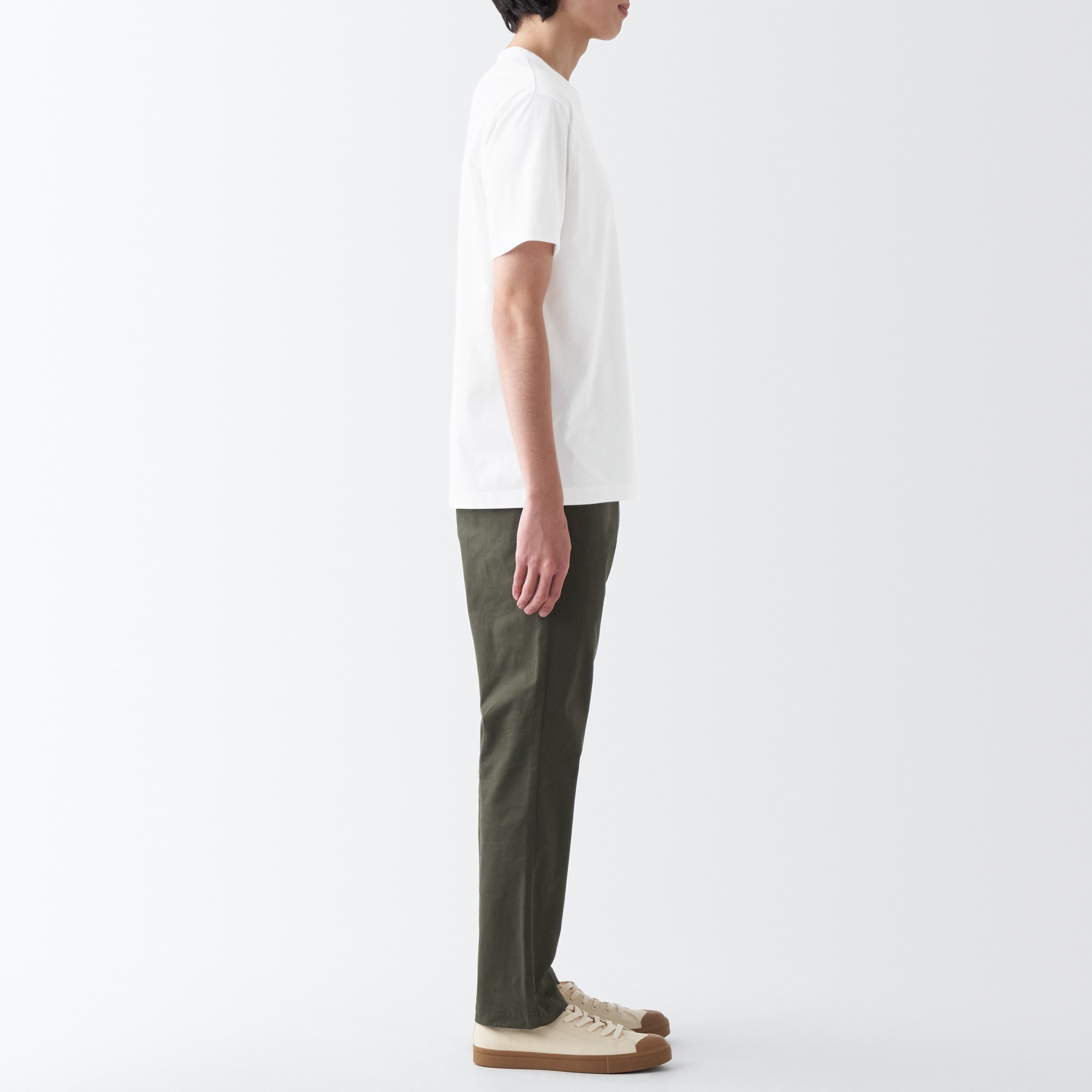 天竺編みクルーネック半袖Ｔシャツ