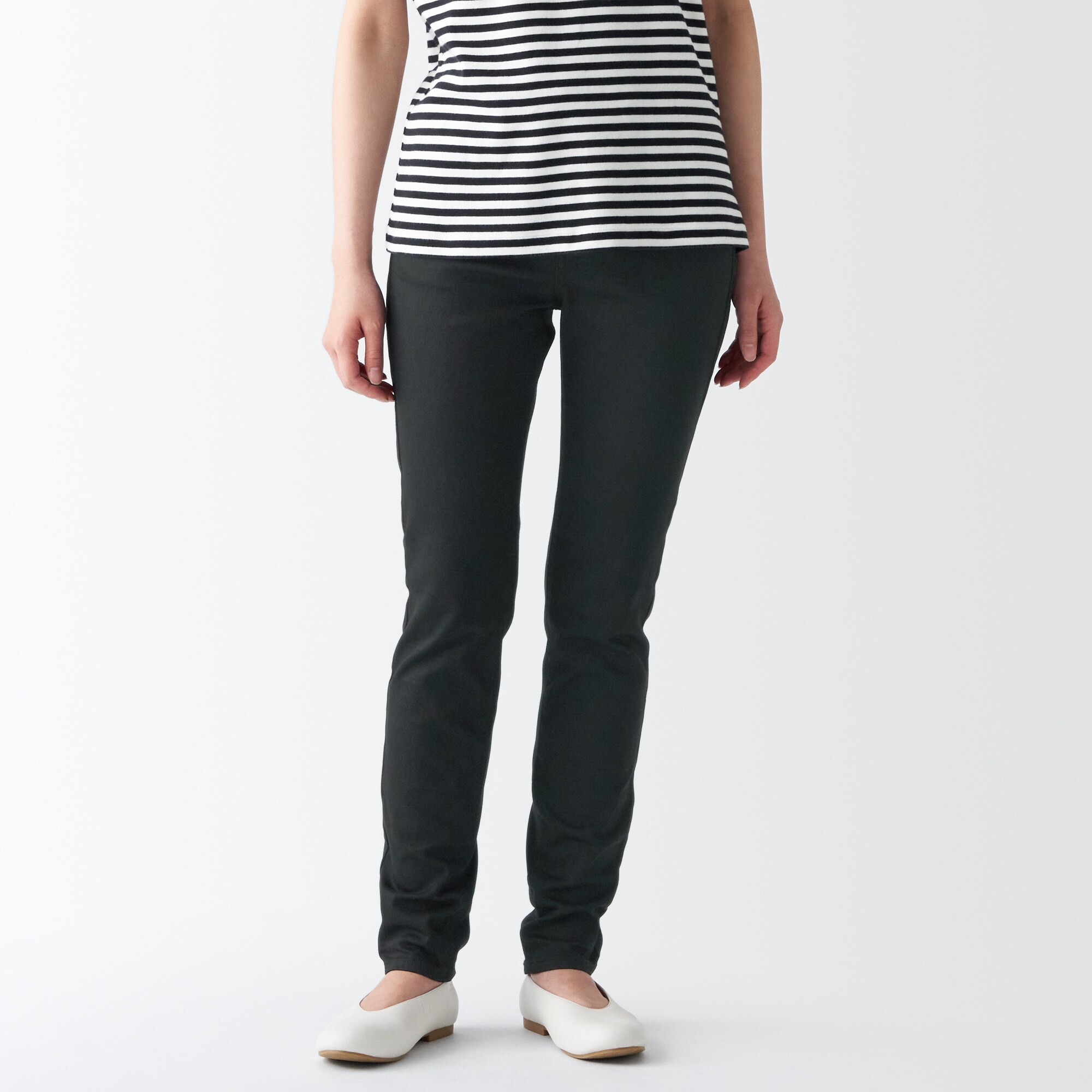 【スキニー】スーパーストレッチデニムスキニーパンツ（股下７５ｃｍ）ブルー