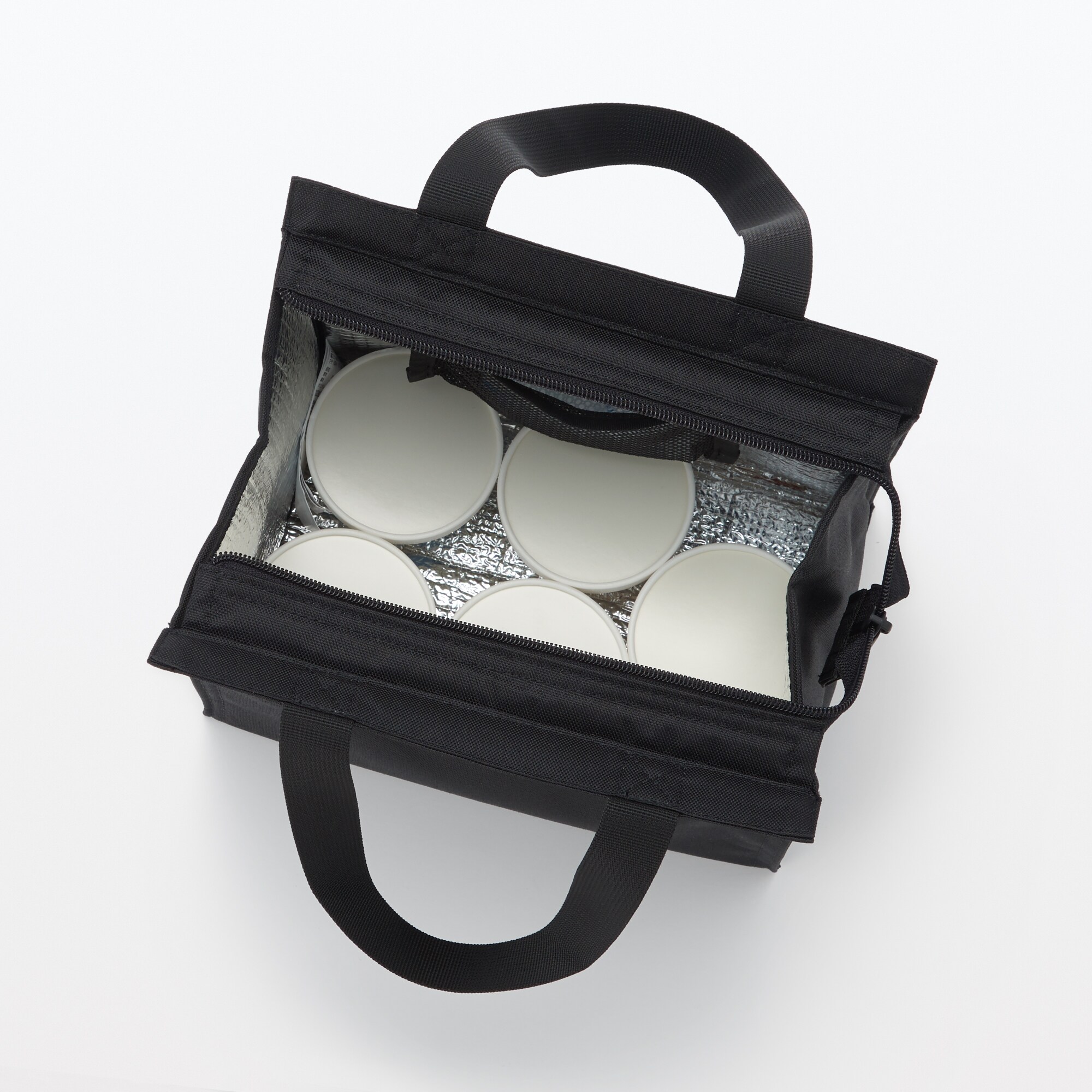 ポリエステル　買い物バッグ　小　約２３．５×２３．５×マチ１５．５ｃｍ