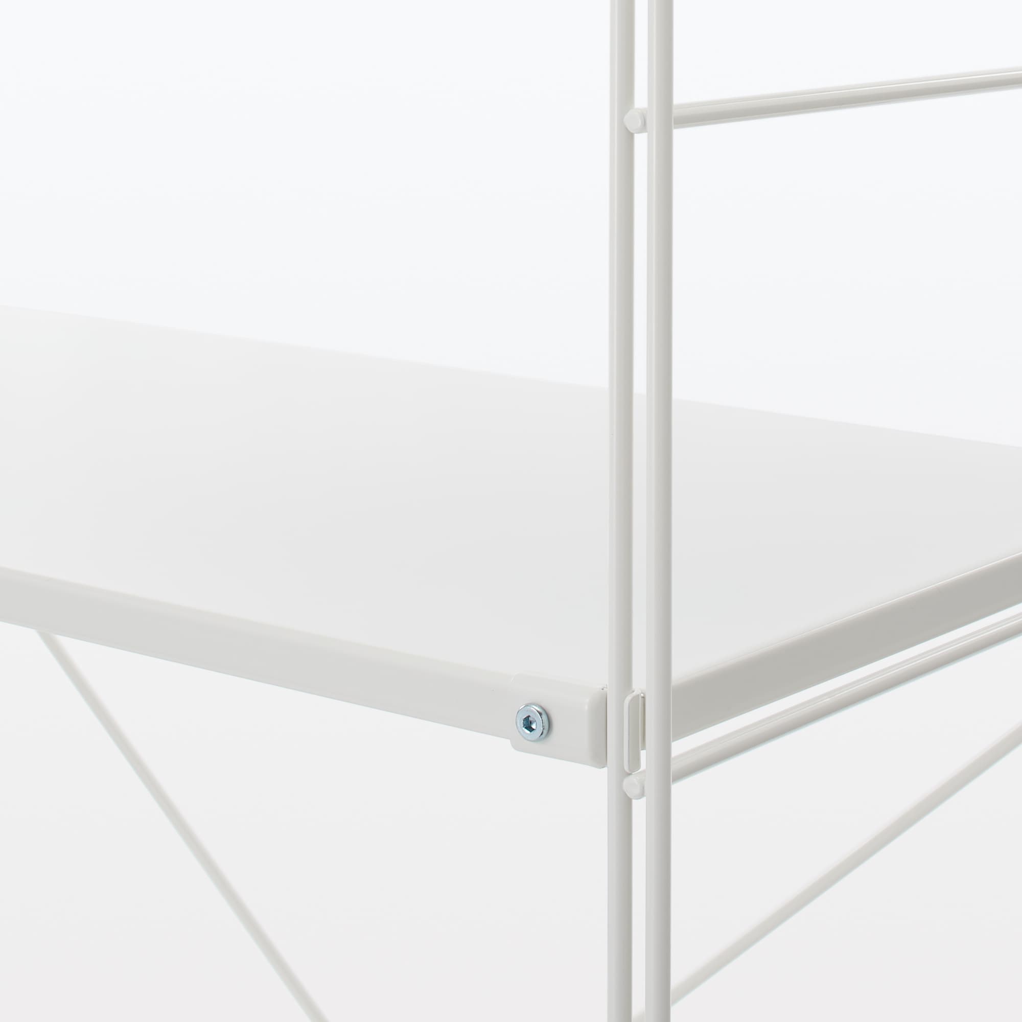 スチールユニットシェルフ　スチール棚セット　特大　ライトグレー