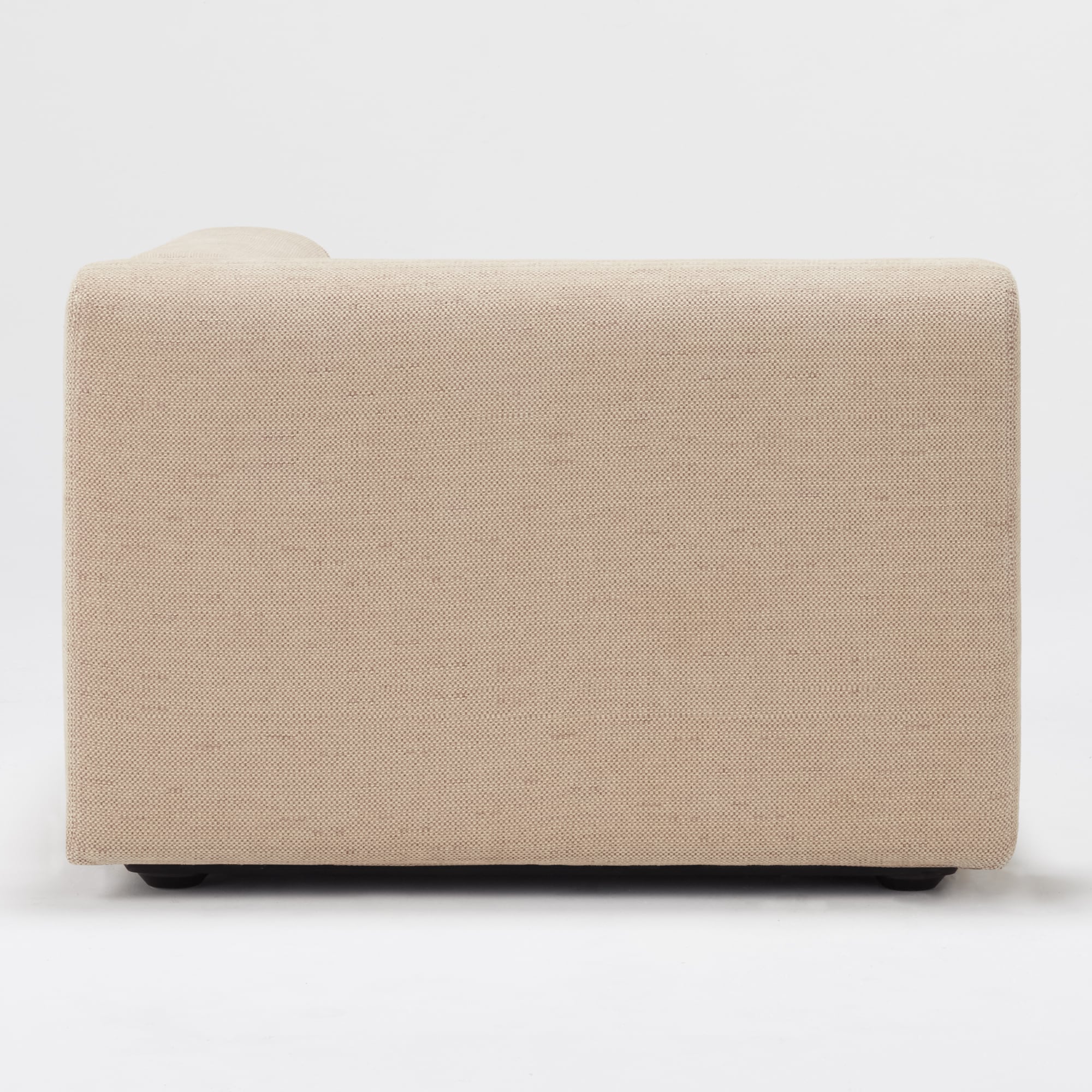 【カバー】綿ポリエステル変り織ユニットソファ・アーム付・大・幅９８ｃｍ用カバー／ベージュ