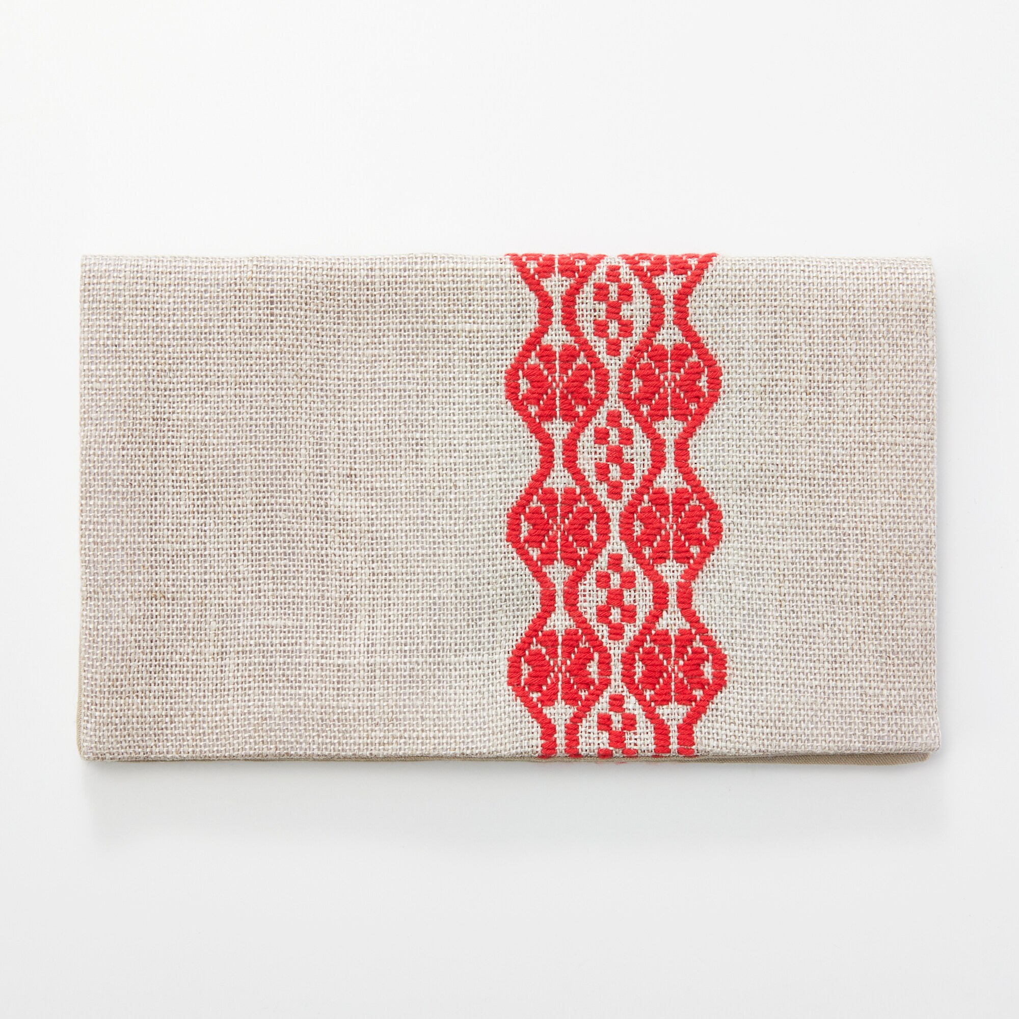 こぎん刺し　フリーケース　生成り