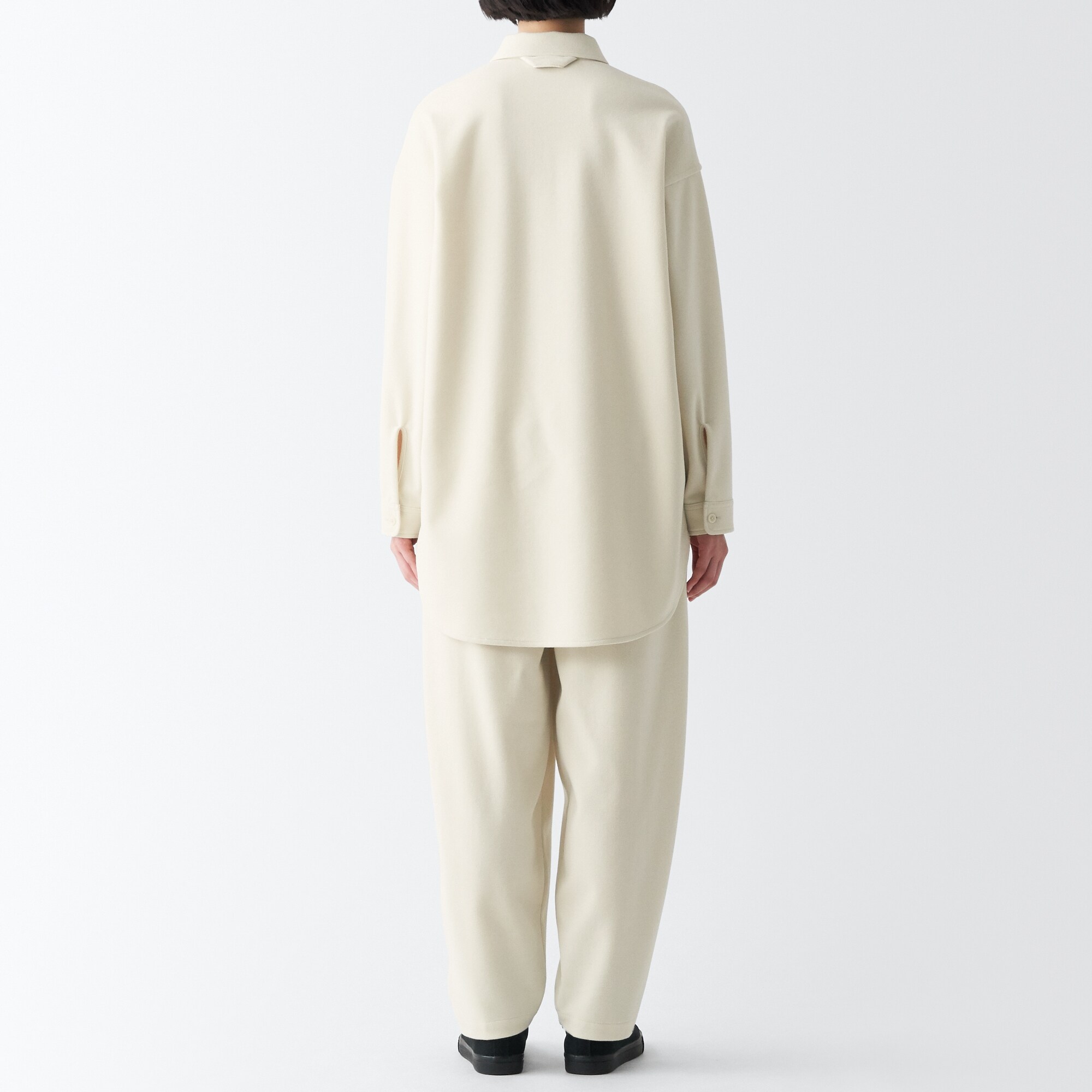 ストレッチ起毛長袖シャツ