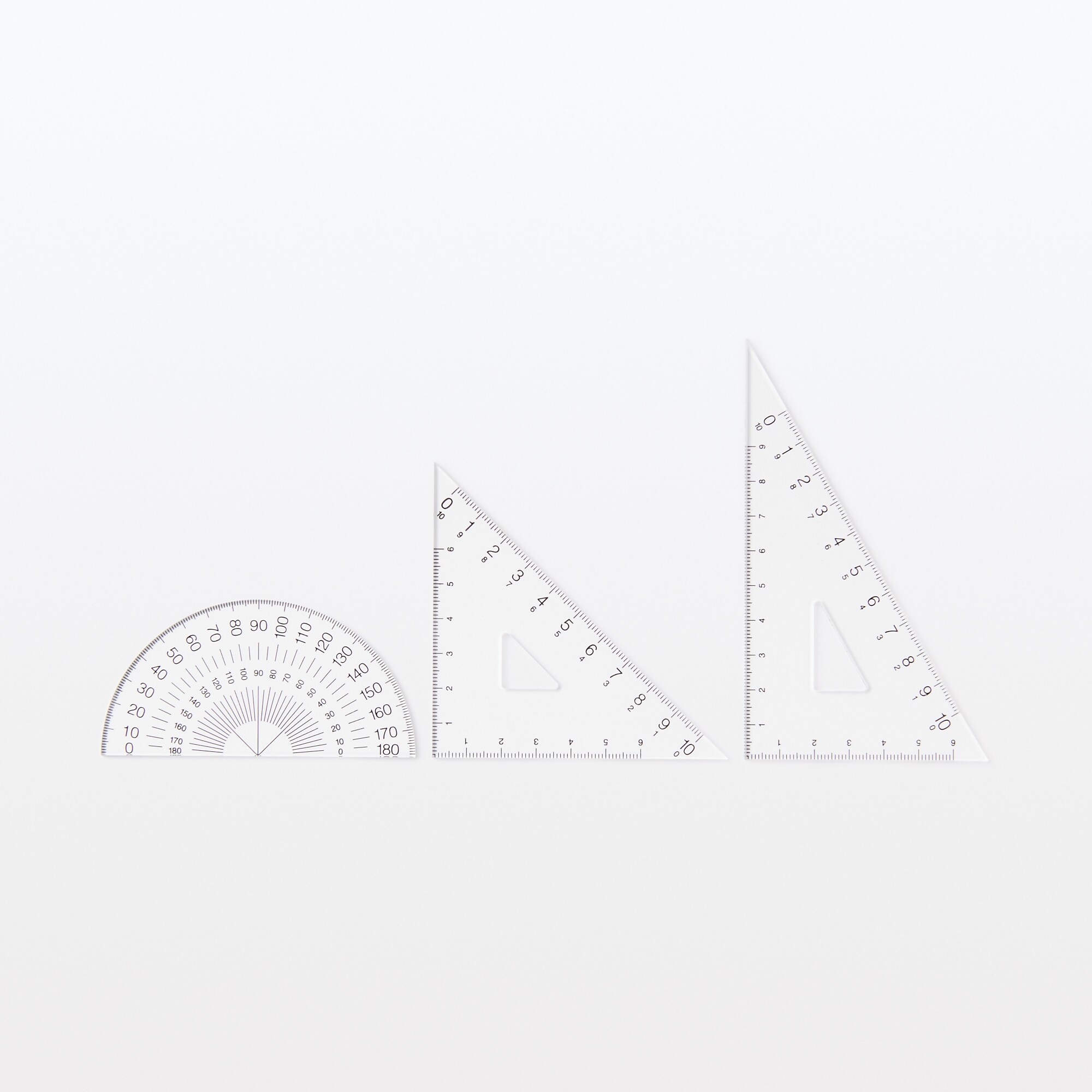 アクリル三角定規　３０度６０度