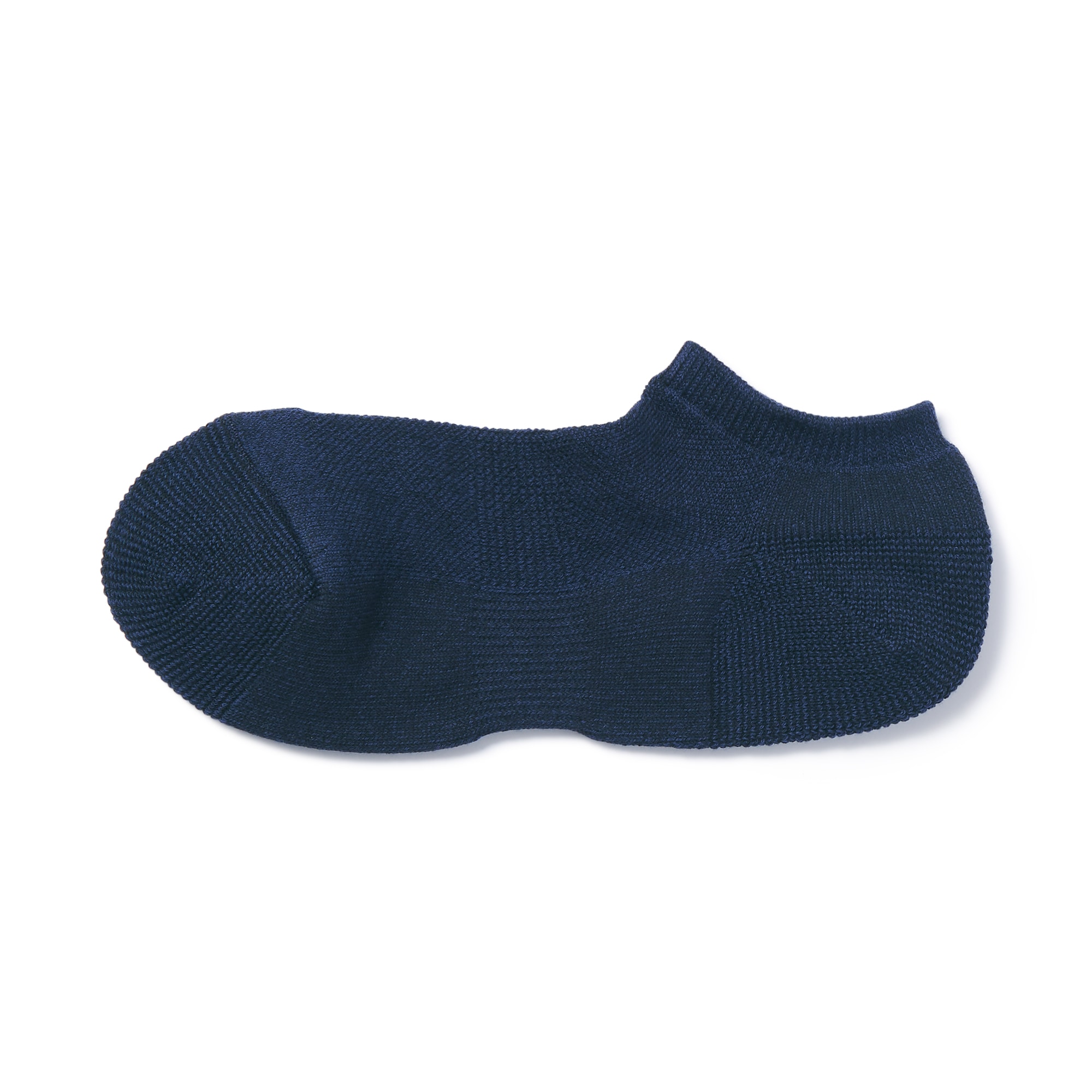 足なり直角　パイル編み　厚手スニーカーイン（配色／紳士）