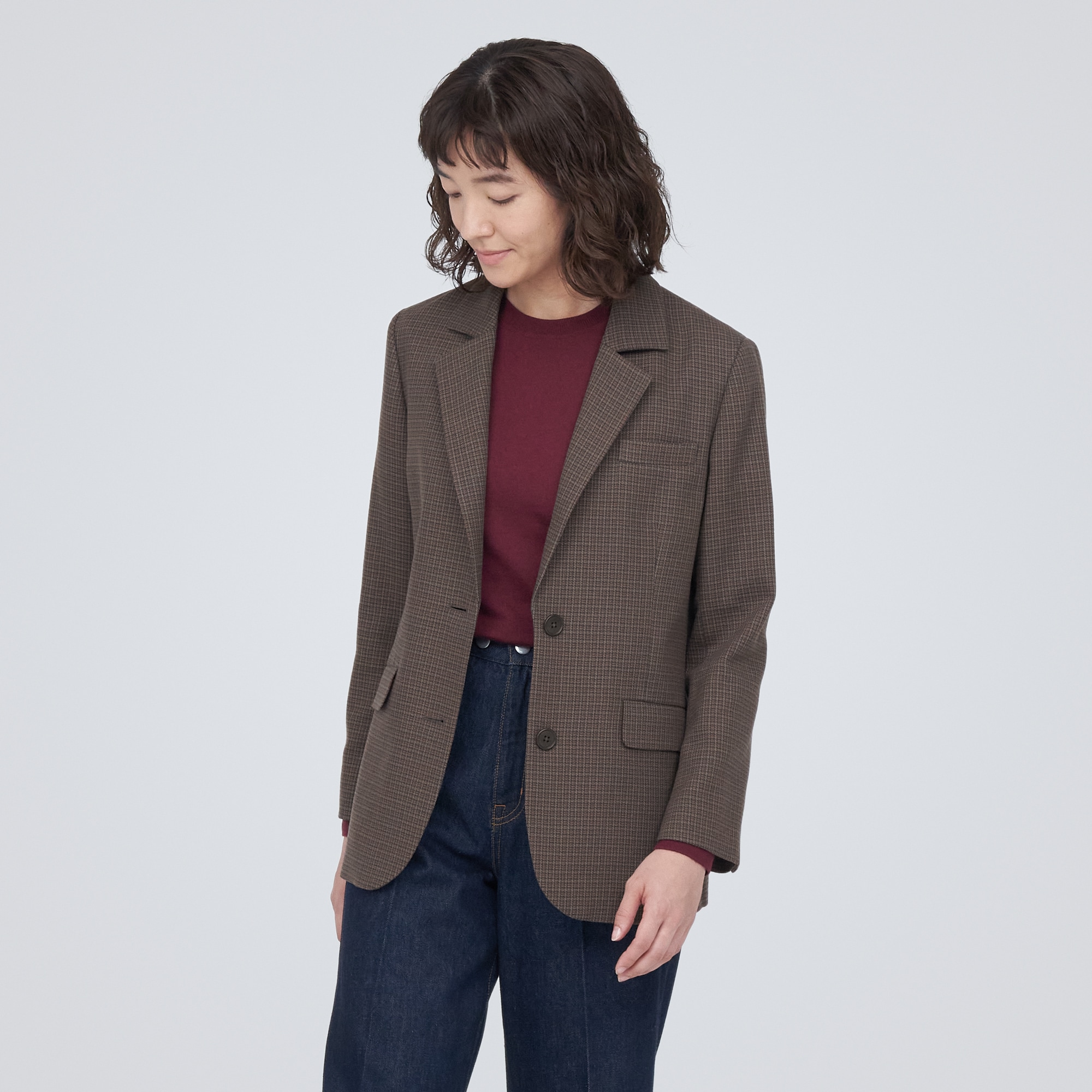 起毛テーラードジャケット