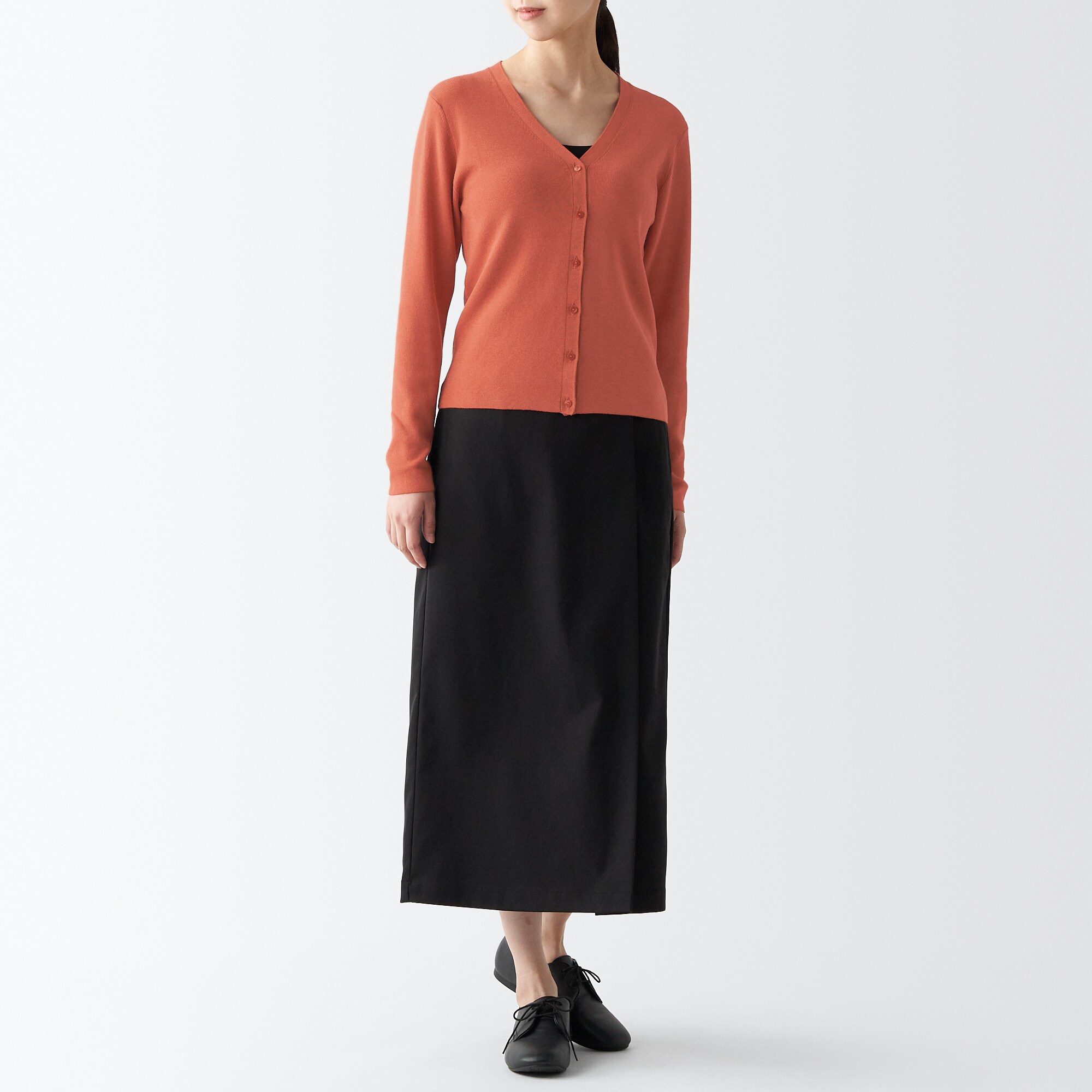 ＵＶカットリブ編みＶネックカーディガン