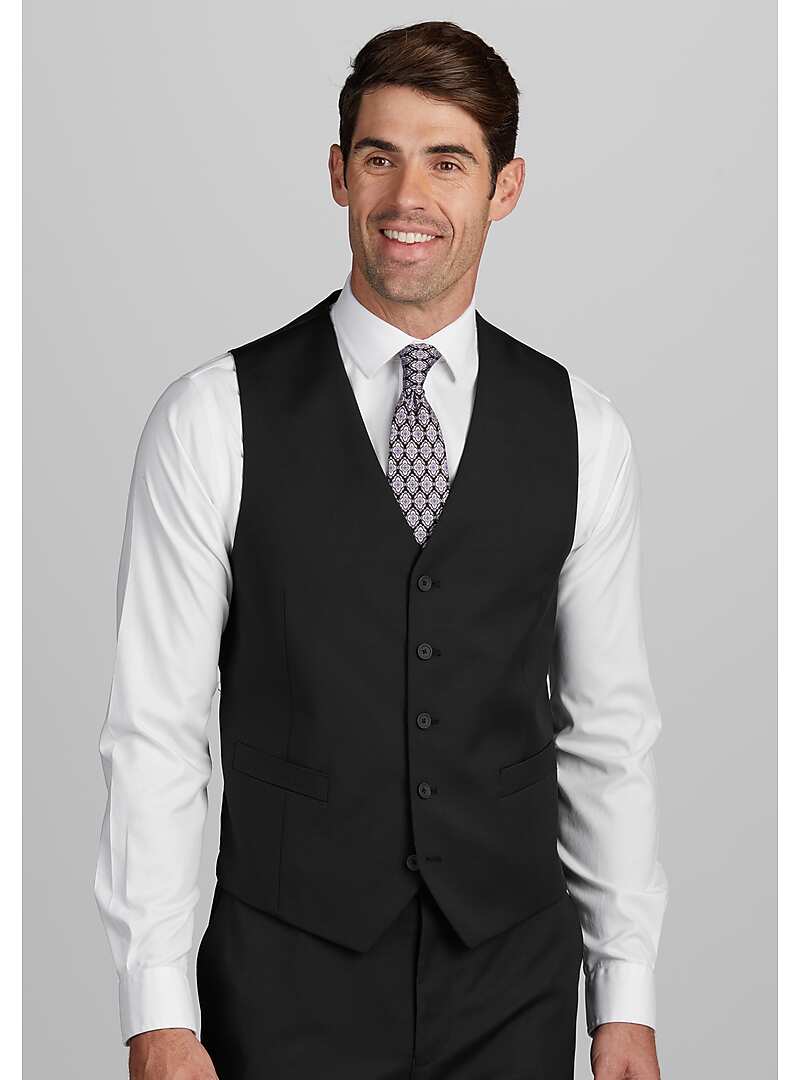 Traveler Collection Tailored Fit Suit Separates Vest - Big & Tall#3XU8