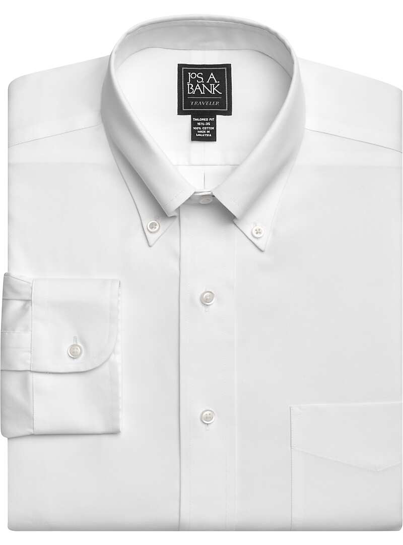 Traveler Collection Tailored Fit Button-Down Collar Dress Shirt - Big & Tall#5DHE