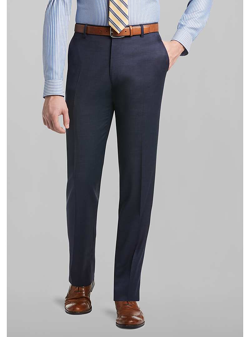 1905 Collection Slim Fit Flat Front Suit Separate Pants - Big & Tall#37KG