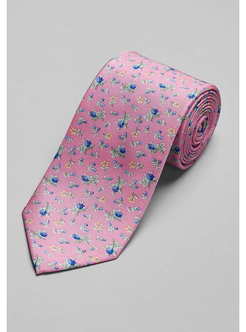 Traveler Collection Floral Twill Tie - Long#8Y9P