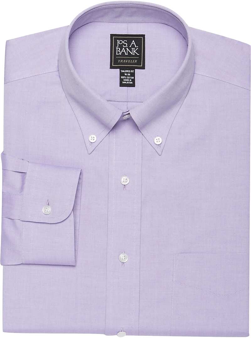 Traveler Collection Tailored Fit Button-Down Collar Dress Shirt - Big & Tall#5CUJ