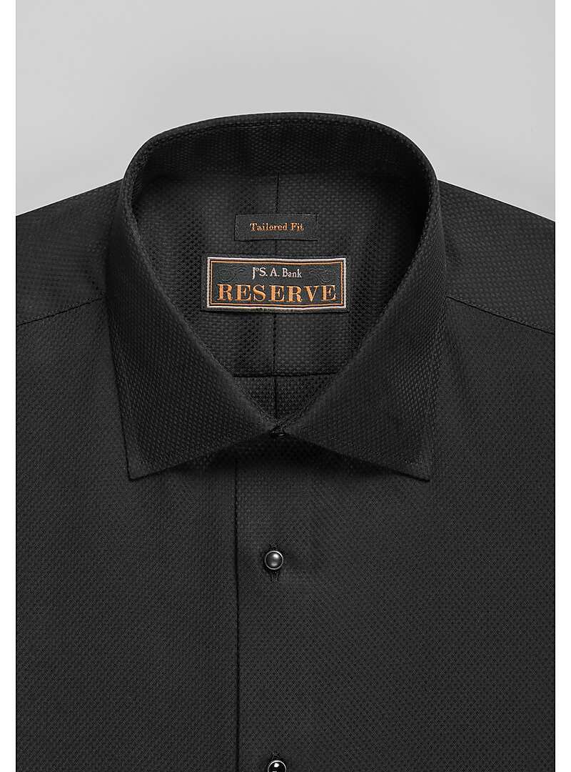 Reserve Collection Tailored Fit Spread Collar French Cuff Formal Dress Shirt - Big & Tall#53U6