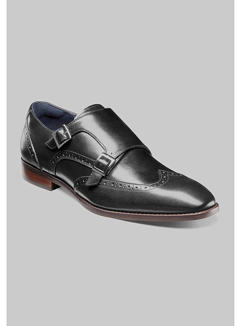 Stacy Adams Karson Wingtip Double Monk Straps#42DV