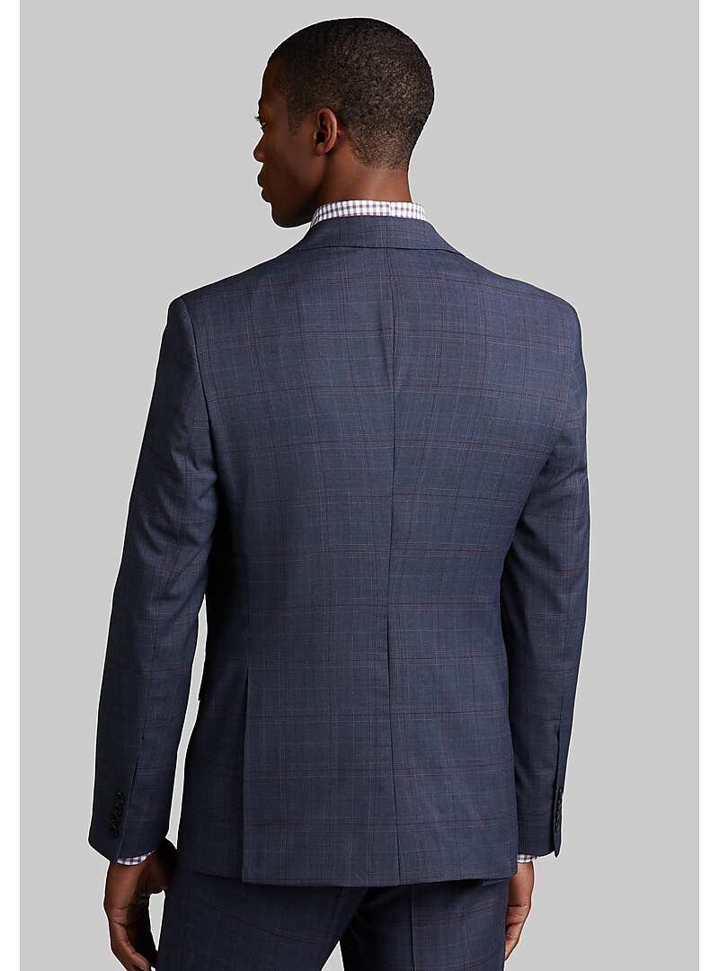 1905 Collection Tailored Fit Plaid Suit - Big & Tall#3X16
