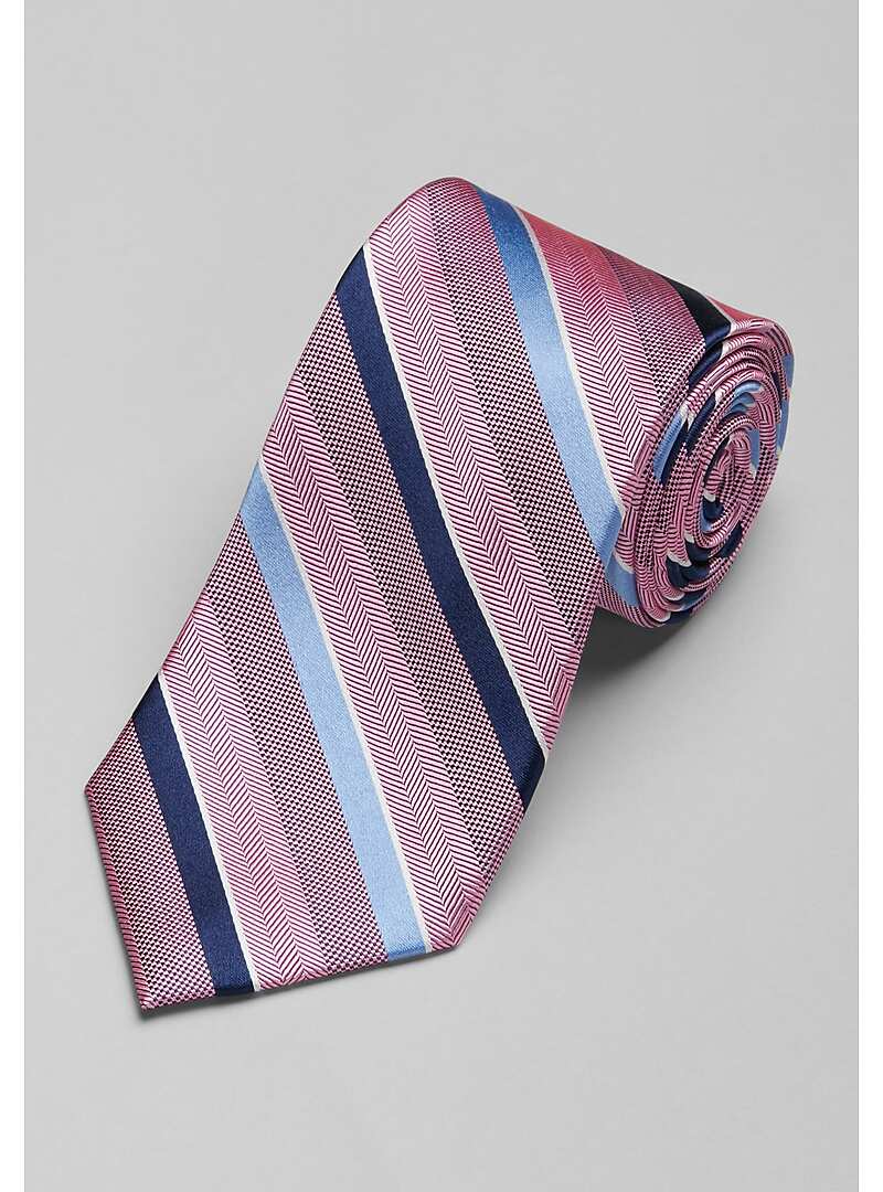 Traveler Collection Multi-Textured Stripe Tie#8Y0D