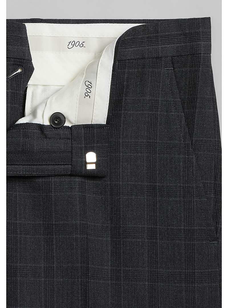 1905 Collection Slim Fit Windowpane Suit#3X10