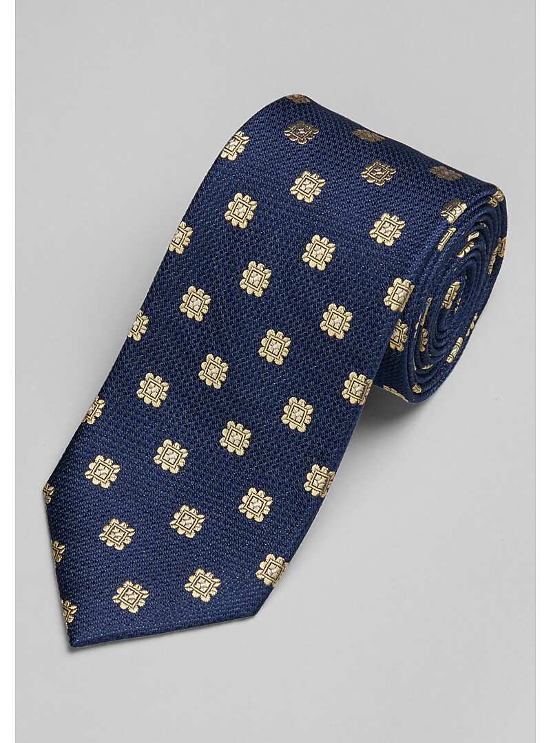 Traveler Collection Small-Scale Floral Medallion Tie#8VMC