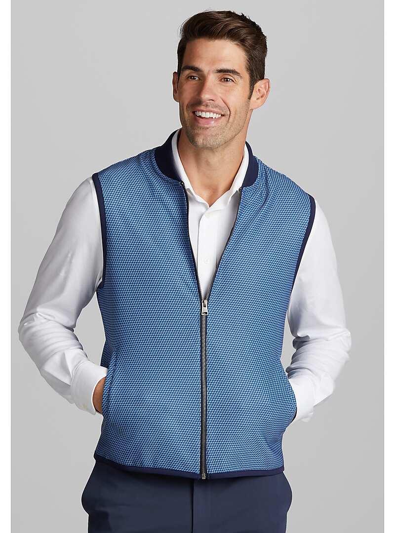 Traveler Collection Tailored Fit Micro Print Vest CLEARANCE#71DZ