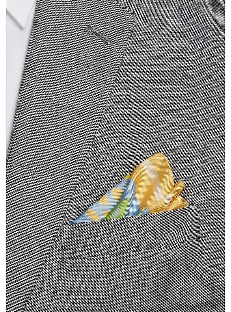 Jos. A. Bank Pineapple Pocket Square#8Y5Z