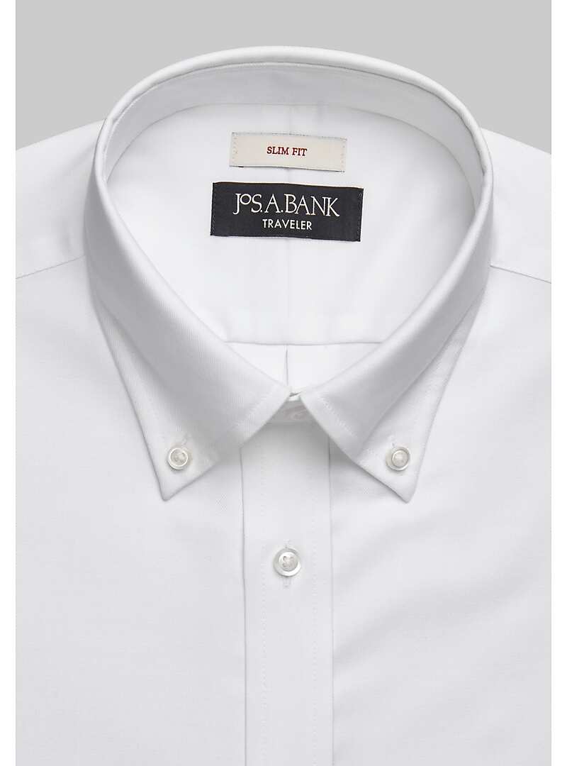 Traveler Collection Slim Fit Button-Down Collar Solid Dress Shirt - Big & Tall#5FT2
