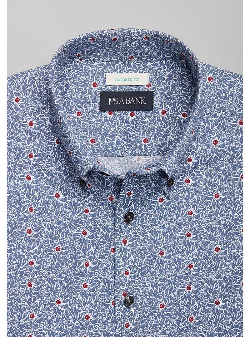 Jos. A. Bank Tailored Fit Floral Sportshirt - Big & Tall#6MKA