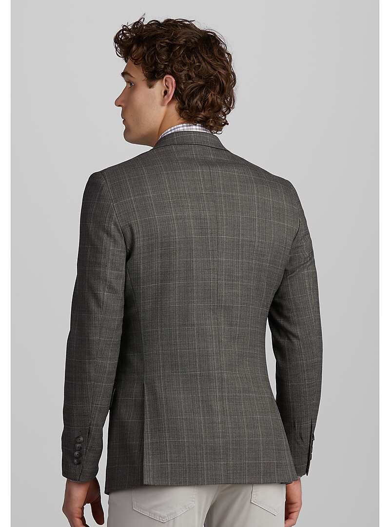 Travel Tech Slim Fit Windowpane Plaid Sportcoat - Big & Tall#15UW