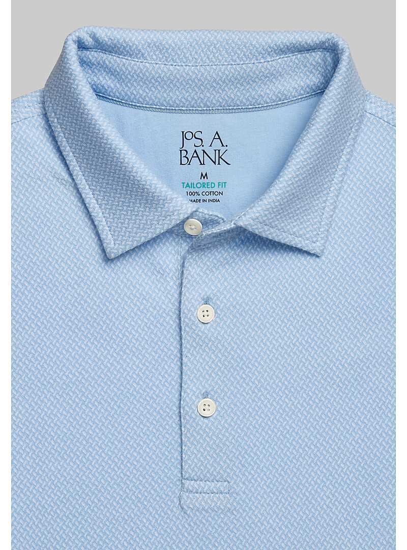 Jos. A. Bank Tailored Fit Textured Weave Polo - Big & Tall#6MHT