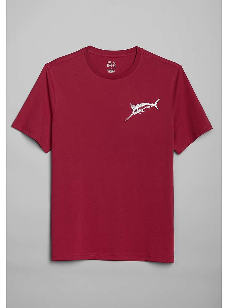 Jos. A. Bank Tailored Fit Marlin Graphic Tee - Big & Tall#6NAL