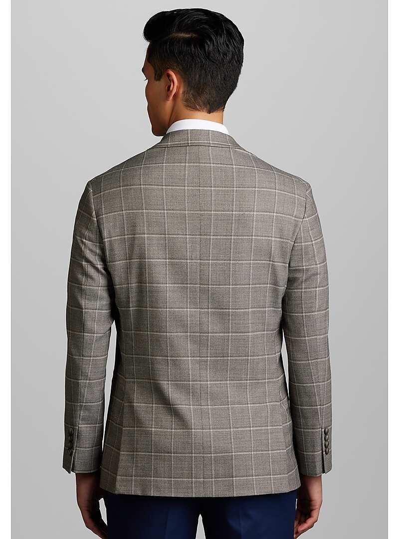 Traveler Collection Tailored Fit Windowpane Sportcoat#16HE