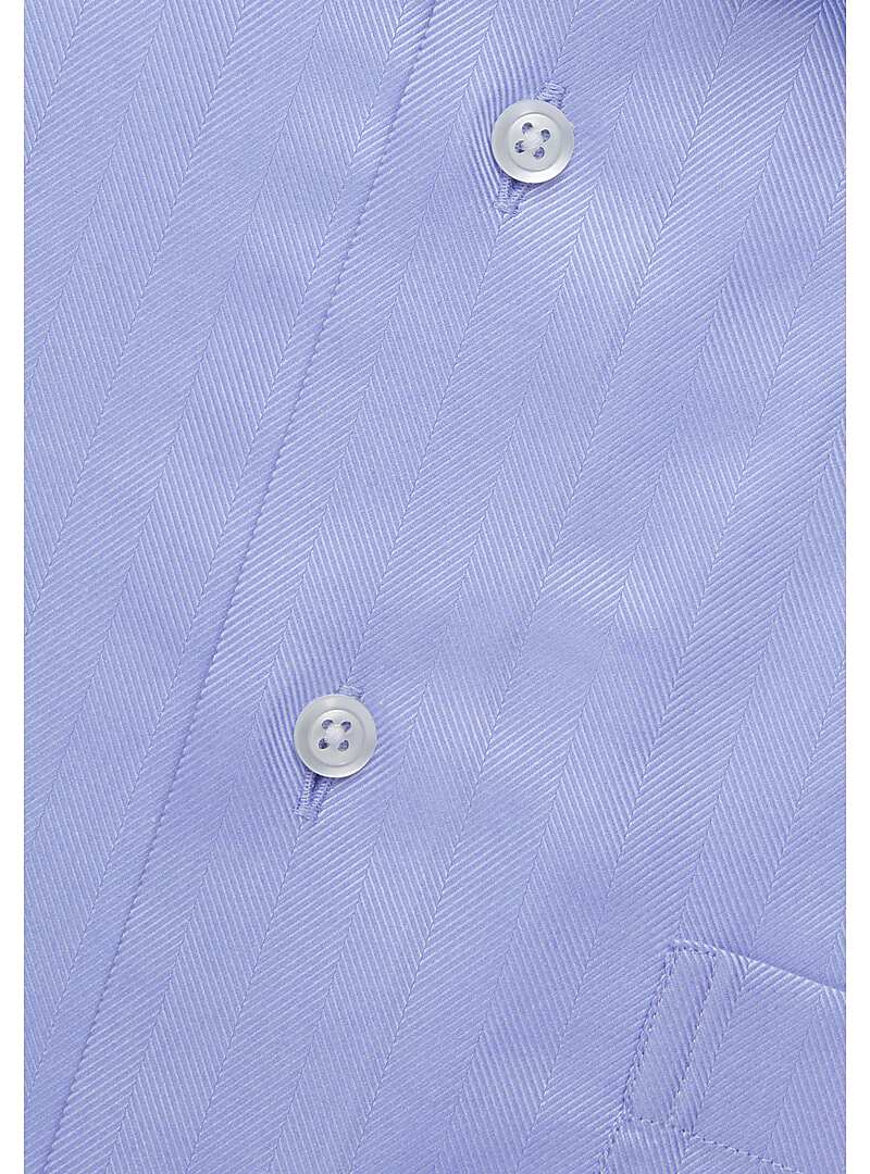 Reserve Collection Slim Fit Spread Collar Herringbone Dress Shirt#57GH