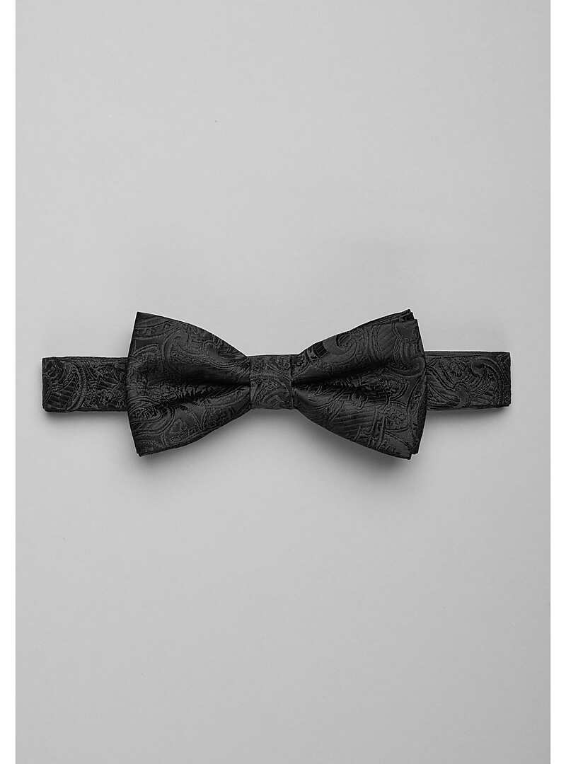 Reserve Collection Textured Paisley Pre-Tied Bow Tie#8WLF