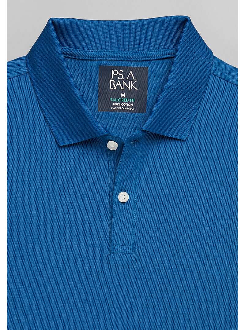 Jos. A. Bank Tailored Fit Solid Pique Polo - Big & Tall#6MFM