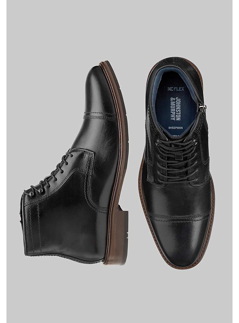 Johnston & Murphy Raleigh Cap Toe Zip-Up Boots#426A