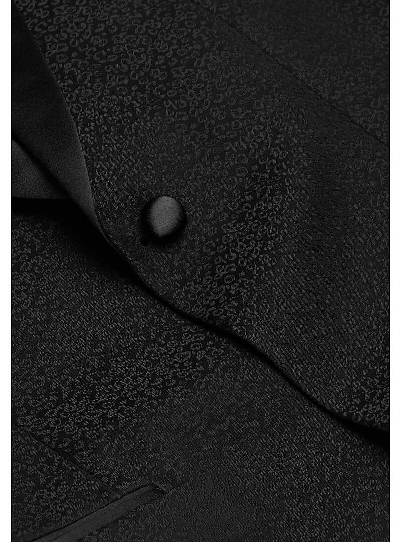 Ike Behar Slim Fit Peak Lapel Jacquard Dinner Jacket - Big & Tall#16TE