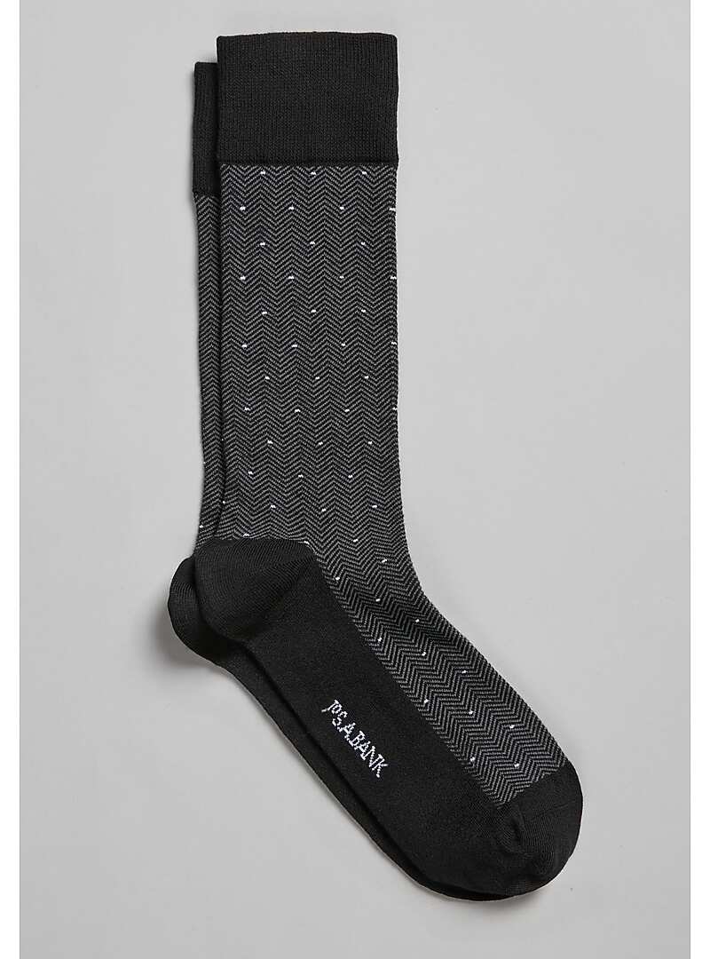 Jos. A. Bank Dot & Herringbone Socks, 1 Pair#84KF