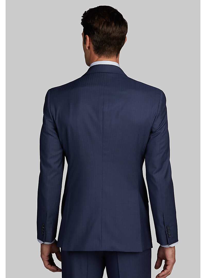 Reserve Collection Tailored Fit Mini Herringbone Stripe Suit - Big & Tall#3XC8