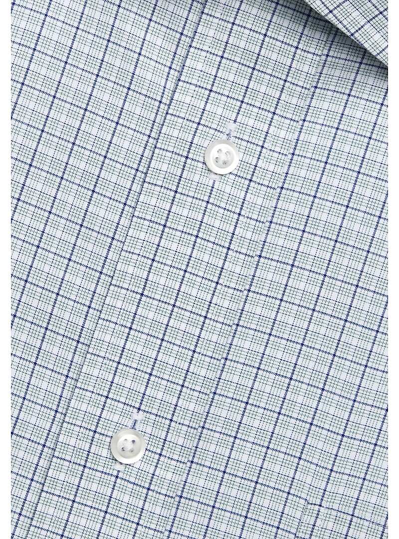 Traveler Collection Traditional Fit Mini Grid Dress Shirt - Big & Tall#5FVH