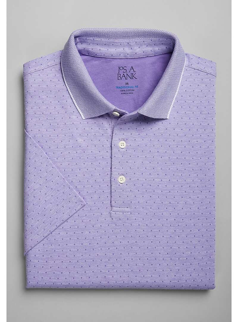 Jos. A. Bank Traditional Fit Diamond Jacquard Polo - Big & Tall#6MGC