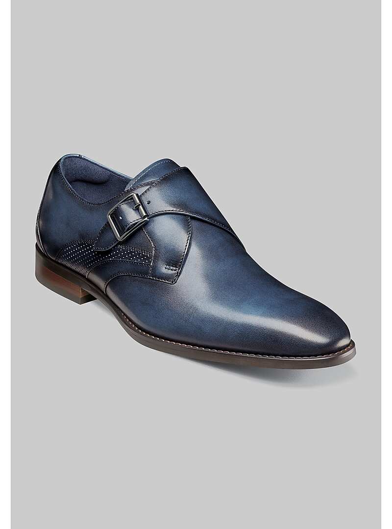Stacy Adams Karcher Plain Toe Monk Straps#42DX